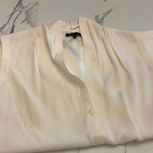 Lafayette 148 New York Cream Blouse